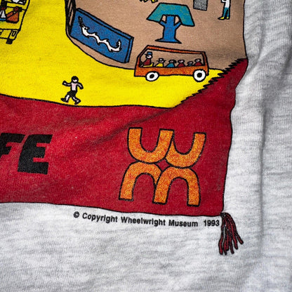 Wheel Wright Museum Vintage T Shirt Santa Fe New Mexico Travel Tribal Cute 90s