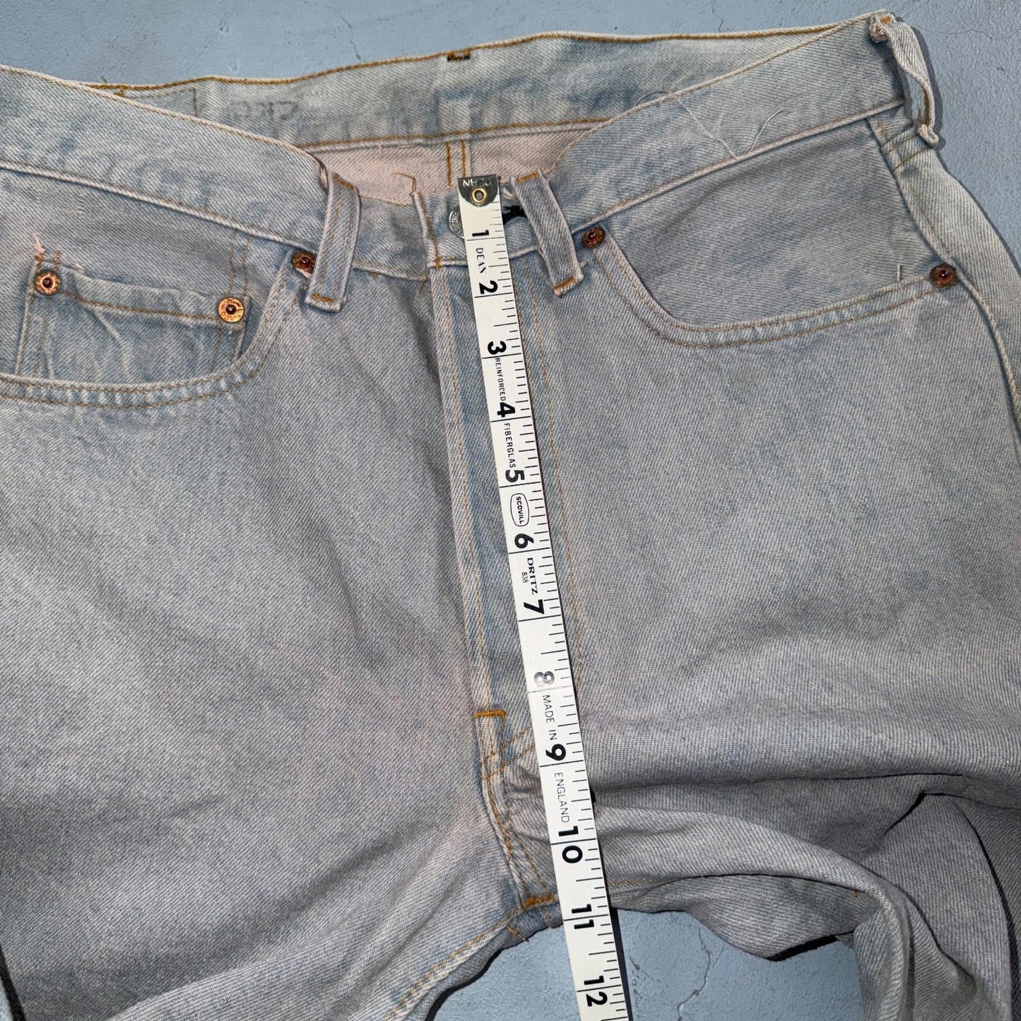 Levis 501 Vintage 80s Redline Selvedge USA XX Jeans Bleach Wash 32x40 Act 30x35