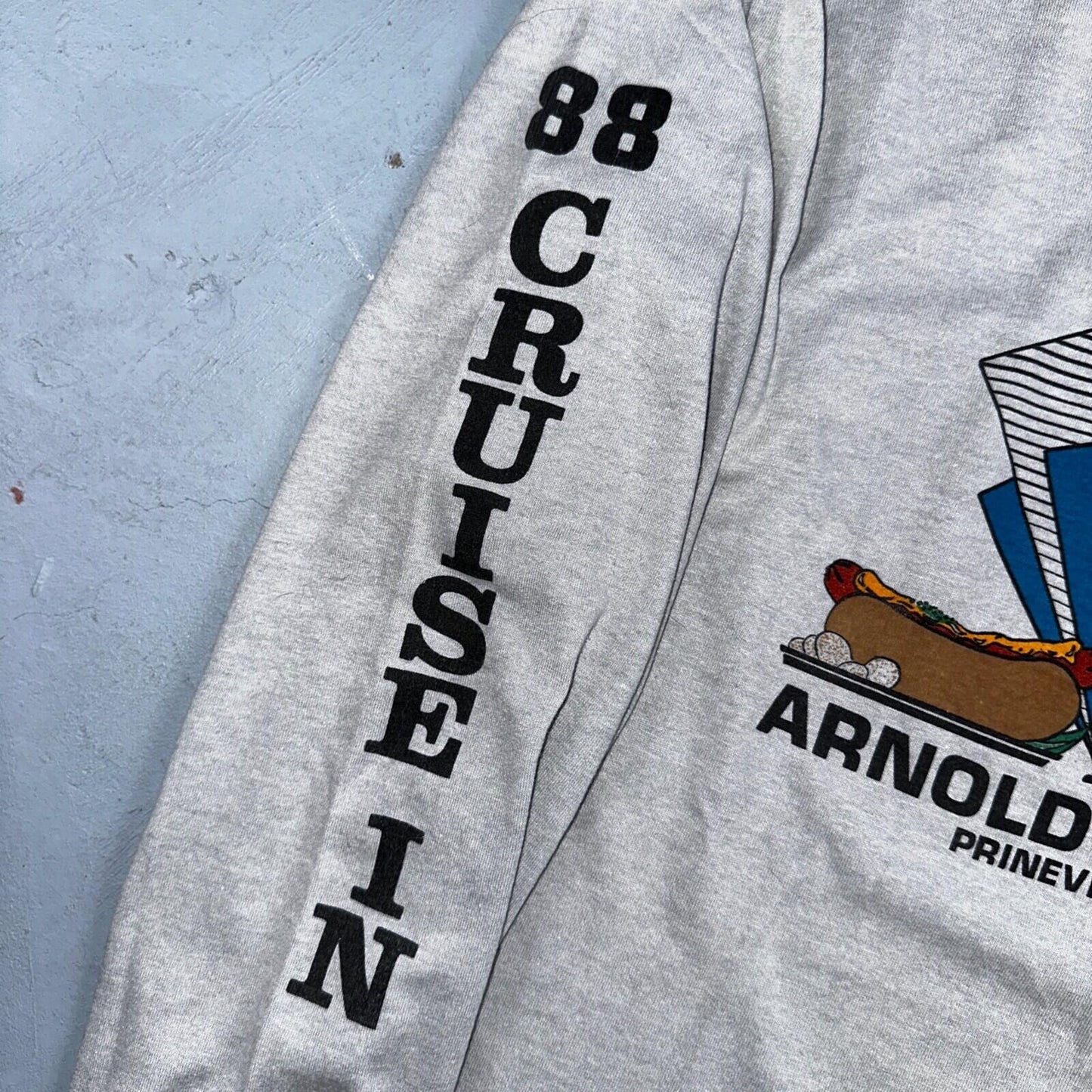 Arnolds Drive In VTG T Shirt Prineville Oregon Hot Dog Cruise Inn 1988 Rare 80s