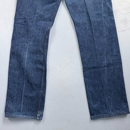 Levis 501 Vintage 80s USA XX Straight Leg Jeans Blue Dark Wash 36x34 Act 33x33