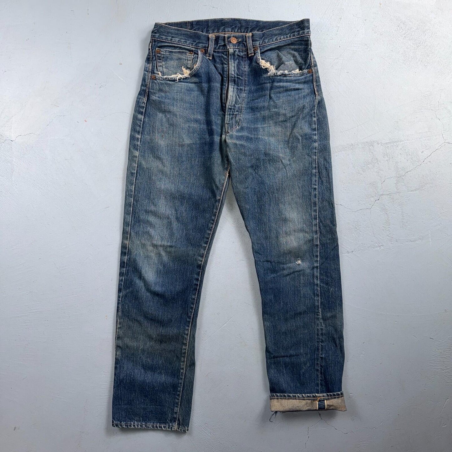 Levis 505 Big E Vintage 60s Redline Selvedge USA XX 1960s Jeans 501 Act 31x28