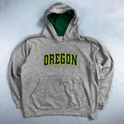 Oregon XL Vintage 90s Foot Locker Hoodie Sweatshirt Pullover Gray Athletic