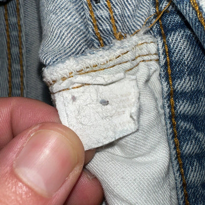 Levis 501 Vintage 80s Redline Selvedge USA XX Jeans Light Wash 66 Act 27x31