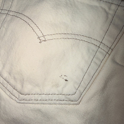 Levis 501 Vintage 80s USA XX Straight Leg Jeans White Light Wash 36x34 Act 33x32