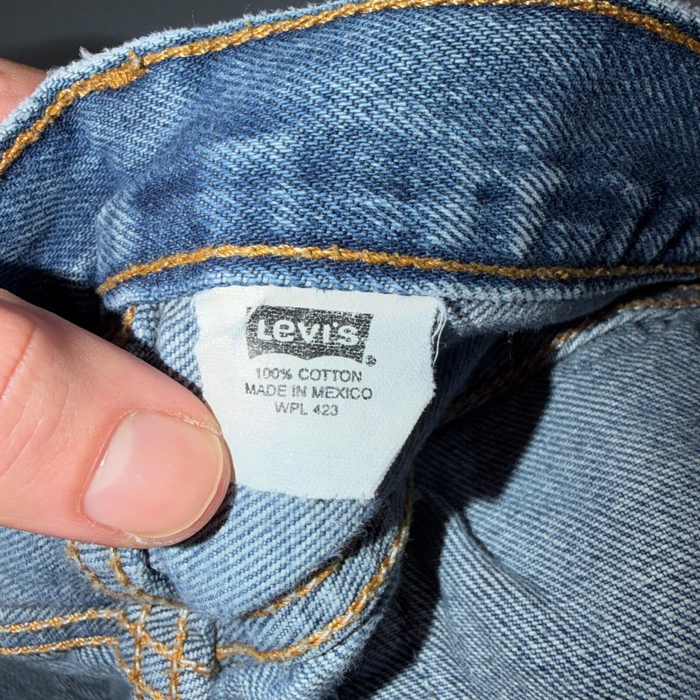 Levis 501 Vintage Y2K Mexico Straight Leg Jeans 35x34 90s Light Wash Act 32x29