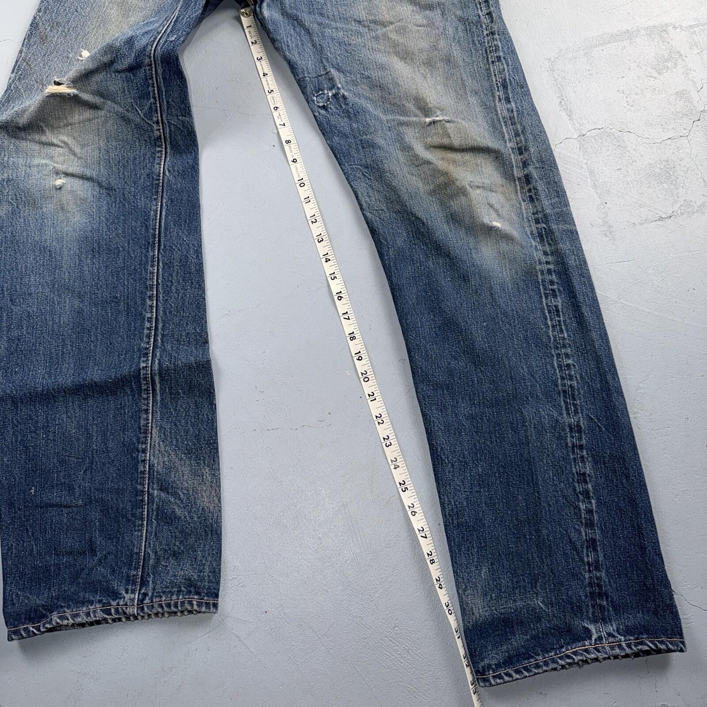 Levis 501 Big E Vintage 60s Redline Selvedge USA XX 1960s Jeans 66 Act 35x33
