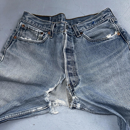 Levis 501 Vintage 90s Mexico Straight Leg Jeans 34x36 Y2K Light Wash Act 31x31