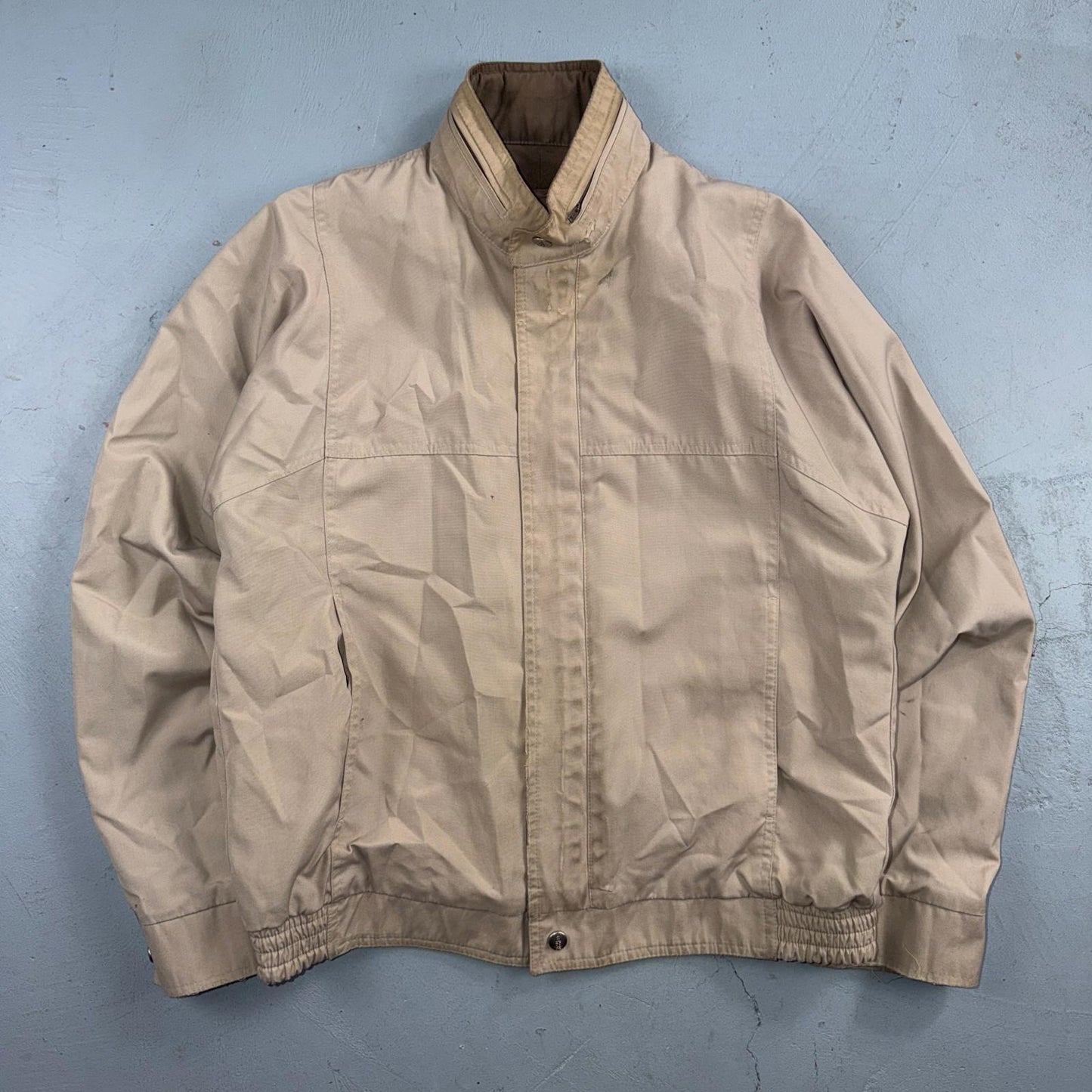 Vintage 70s London FOG Full Zip Outerwear Windbreaker Jacket 40 Thrashed Ricky