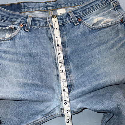 Levis 501 Vintage 90s Y2K XX Straight Leg Jeans Blue Light Wash 36x34 Act 33x30