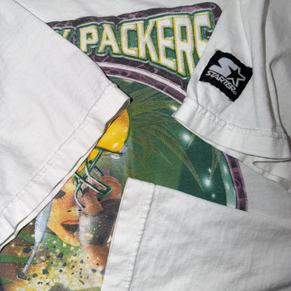 Vintage 1997 Green Bay Packers Super Bowl XXXI Champions T Shirt NFL Starter