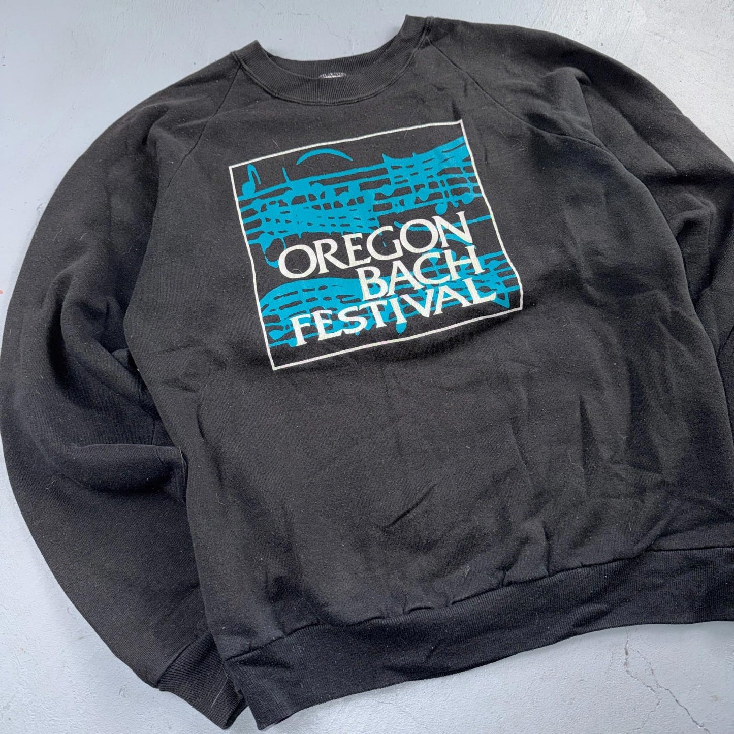 1980s VTG Oregon Bach Festival Sweatshirt USA Crewneck Basic 80s Jumper