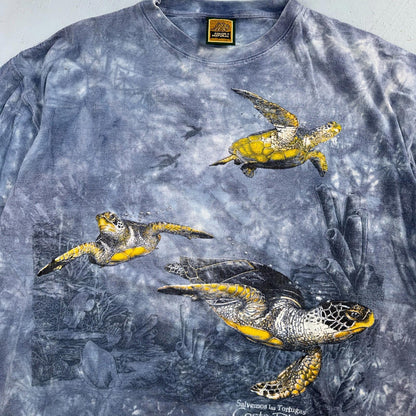 Sea Turtles Costa Rica VTG T Shirt AOP Tie Dye Ocean Water Life Animals Love 2XL