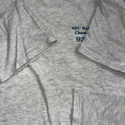 Raft Racing Hanes 90s VTG T Shirt Single Stitch Blank Funny Swimming Sports