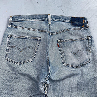 Levis 501 Vintage 80s Redline Selvedge USA XX Jeans Light Wash 36x36 Act 34x30