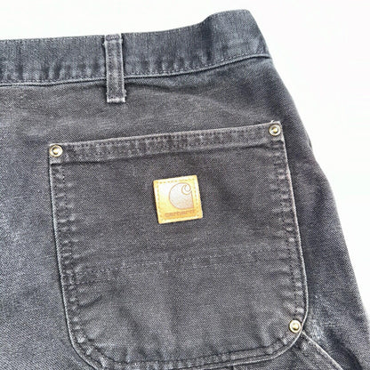 Carhartt VTG Double Knee Carpenter Pants Mexico B01 B136 BLK Black Act 40x32