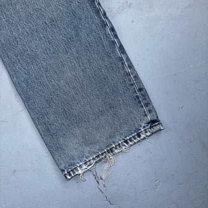 Levis 501 Vintage 90s Mexico Straight Leg Jeans 36x34 Y2K Light Wash Act 34x34