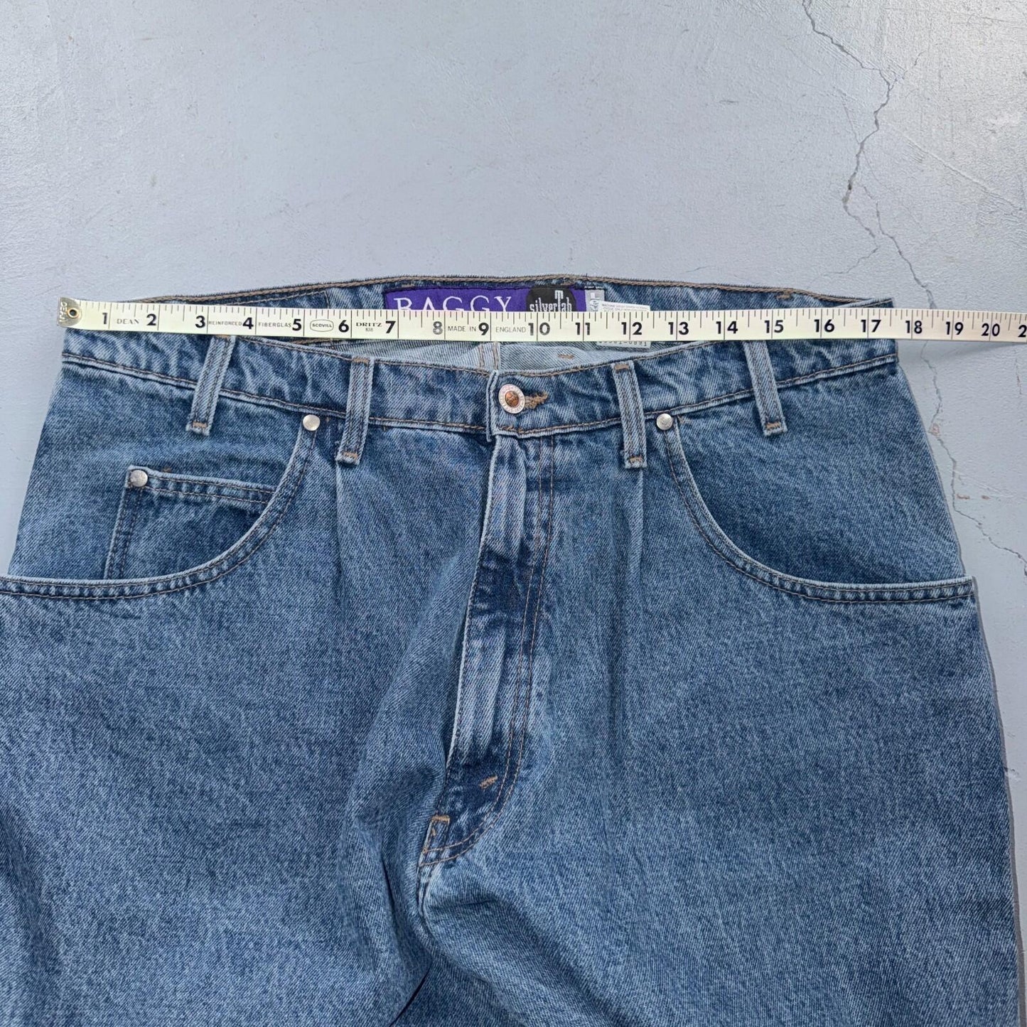 Levis NOS Vintage 90s Silvertab Baggy Loose Denim Jeans USA Blue Mens DS 36x30