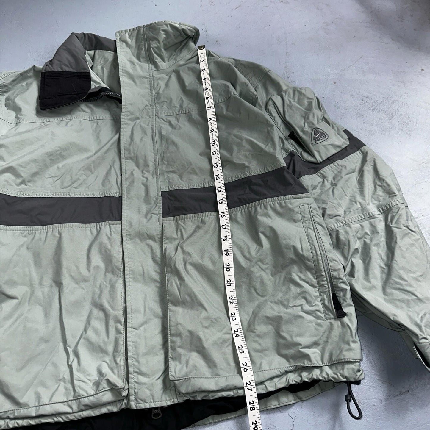 Nike VTG ACG Rain Jacket Storm Fit Anorak 90s Teal Hiking Ski Snowboard 3 Large