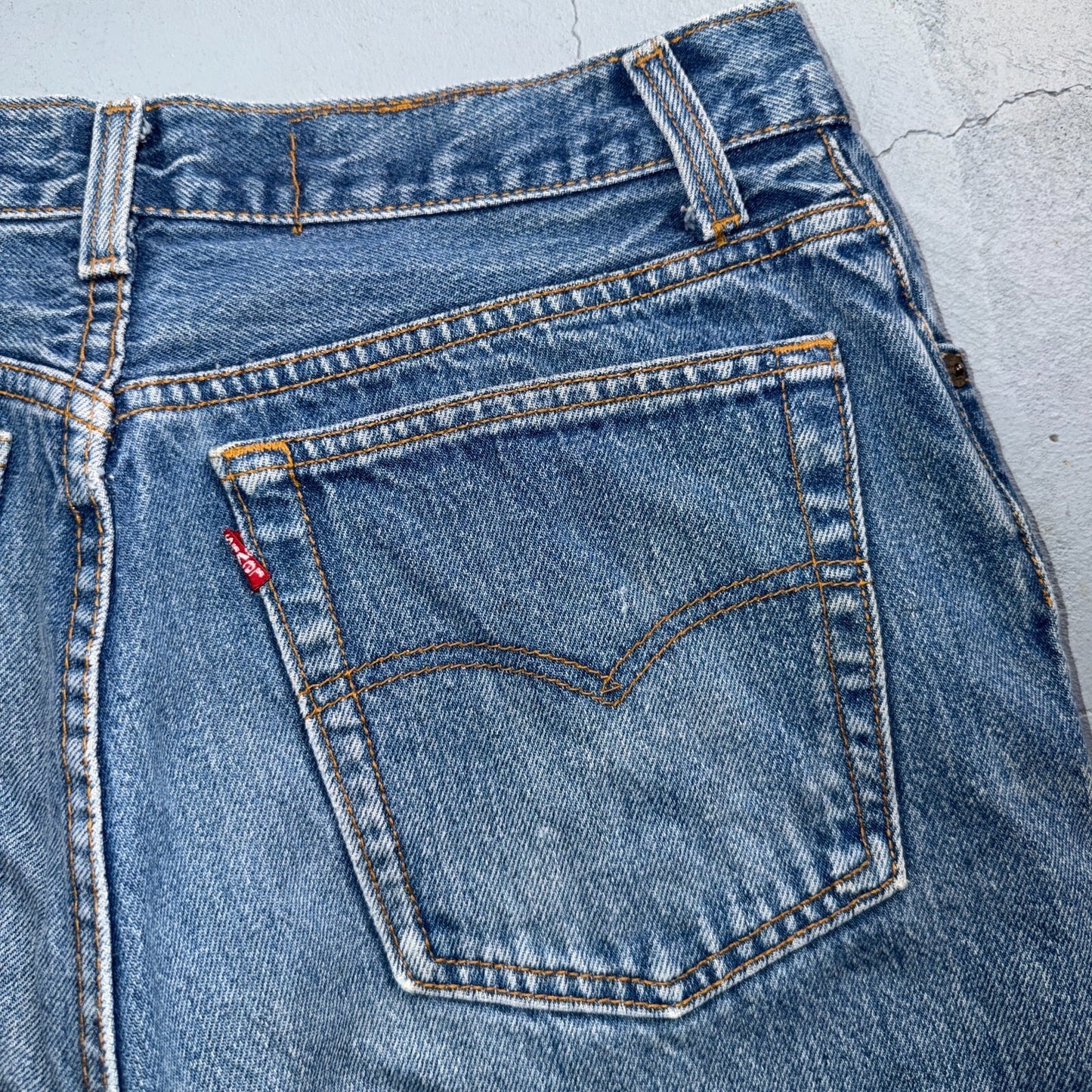Levis 501 Vintage 80s USA XX Straight Leg Jeans Blue Med Wash Womens Act 29x32