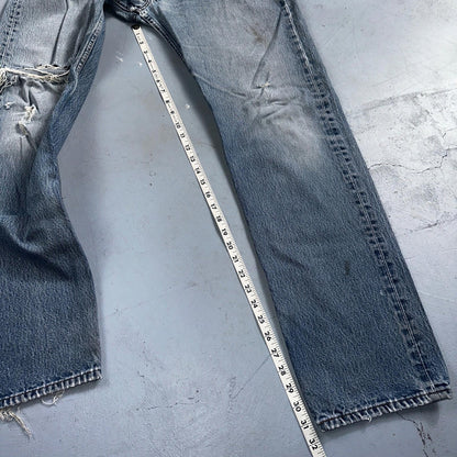 Levis 501 Vintage 90s XX Straight Leg Mexico Jeans 38x34 Light Wash Act 35x31
