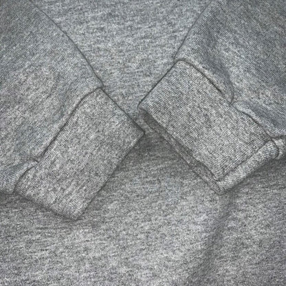 Nike Vintage Crewneck Sweater Gray Center Swoosh Hoodie 90s Charli D'amelio