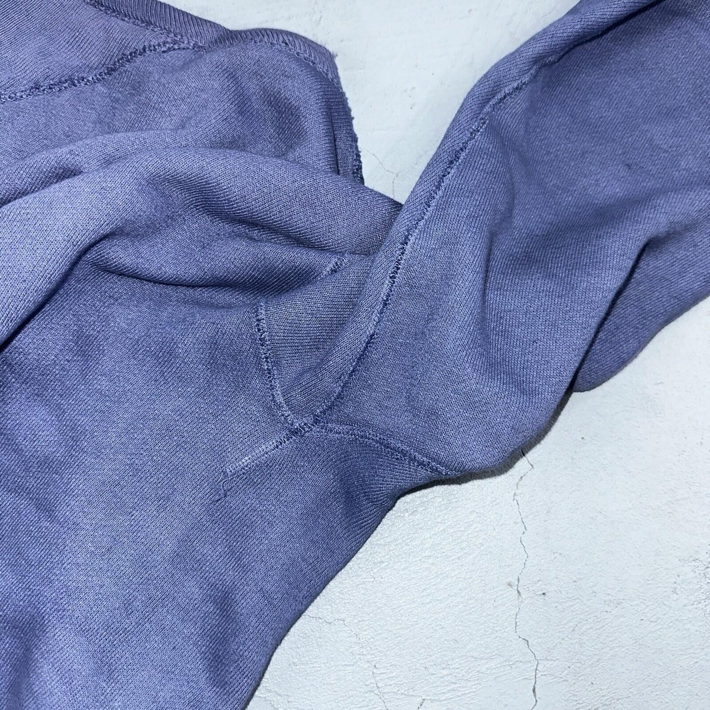 VTG Double V Sweatshirt 40s 50s 1940s Faded Blue Crewneck Boxy Rockabilly 1950s