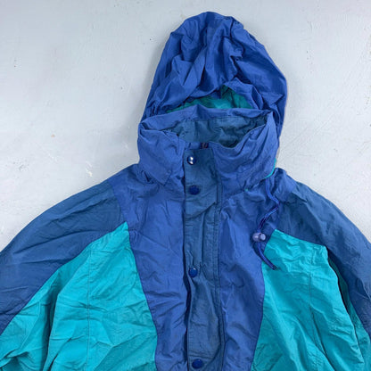 Eddie Bauer VTG 90s Outdoor Outfitter Windbreaker Jacket Blue Men's Size L