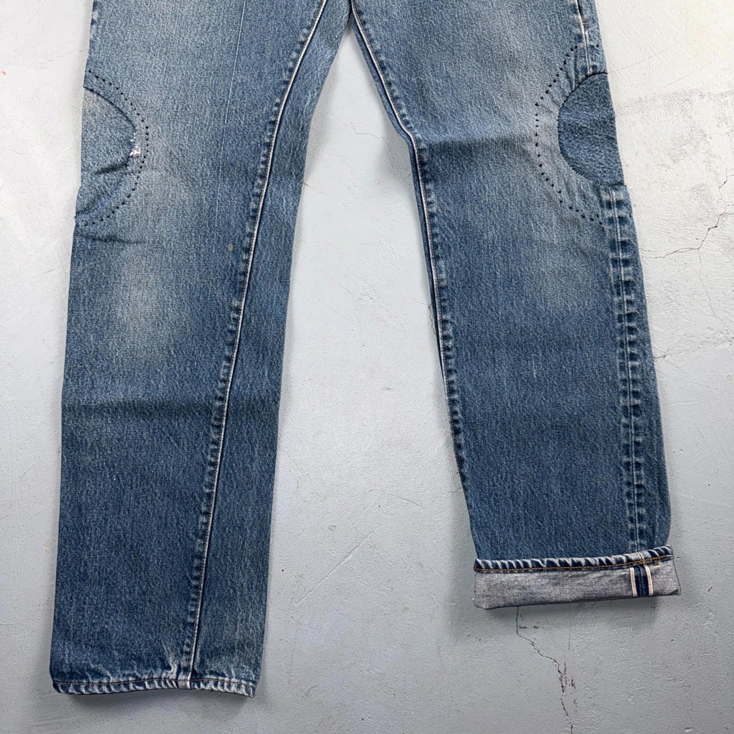 Levis 501 Vintage 80s Redline Selvedge USA XX Jeans Light Wash 32x36 Act 30x31
