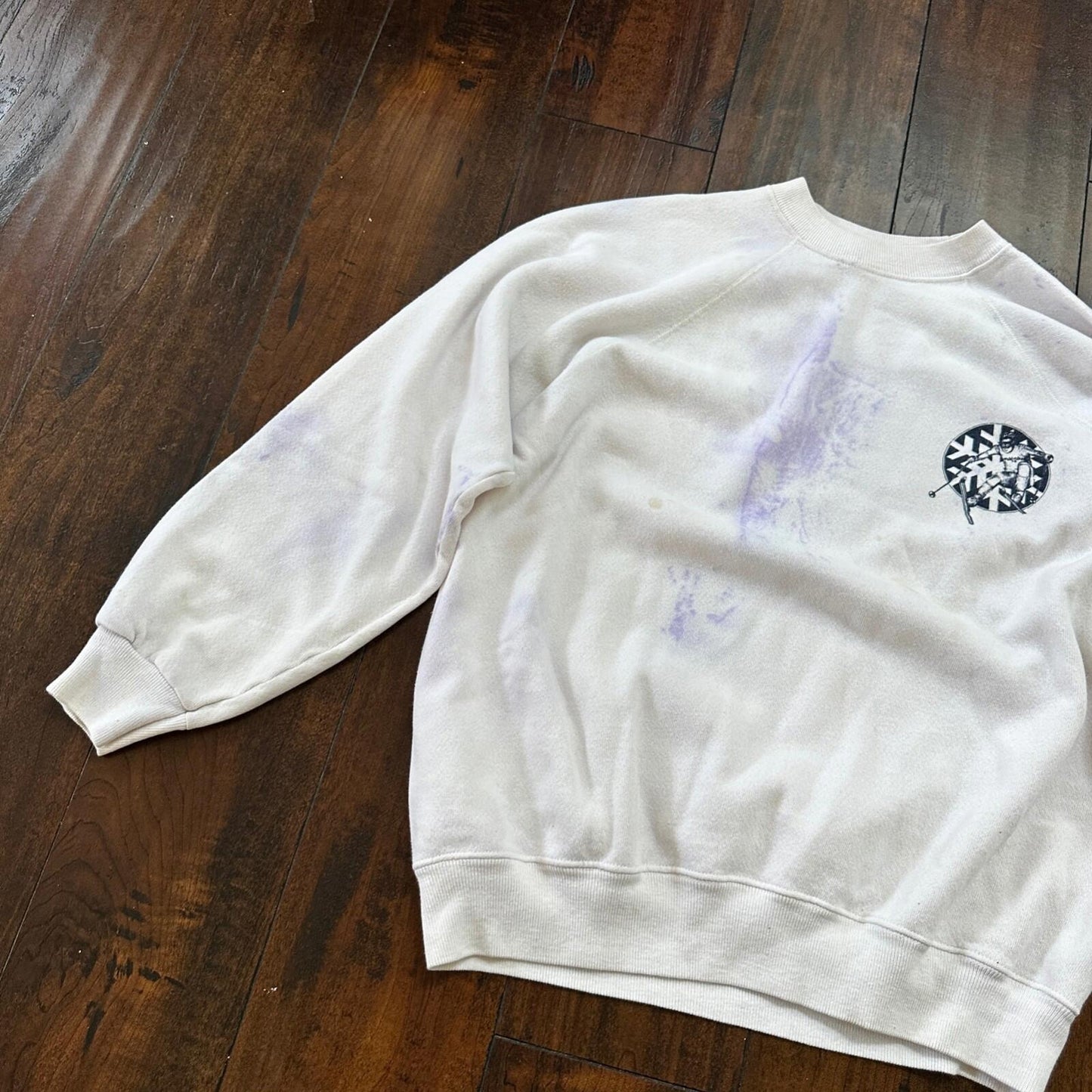 VTG 90s World Class Ski L Pullover Sweatshirt Crewneck Squirrel Mountain 80s