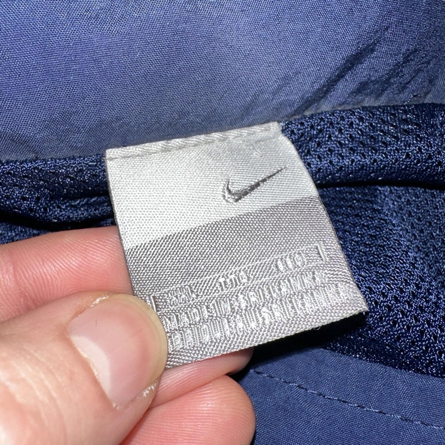 Nike VTG Y2K Windbreaker Track Jacket 2XL Blue Navy Basic Simple Football