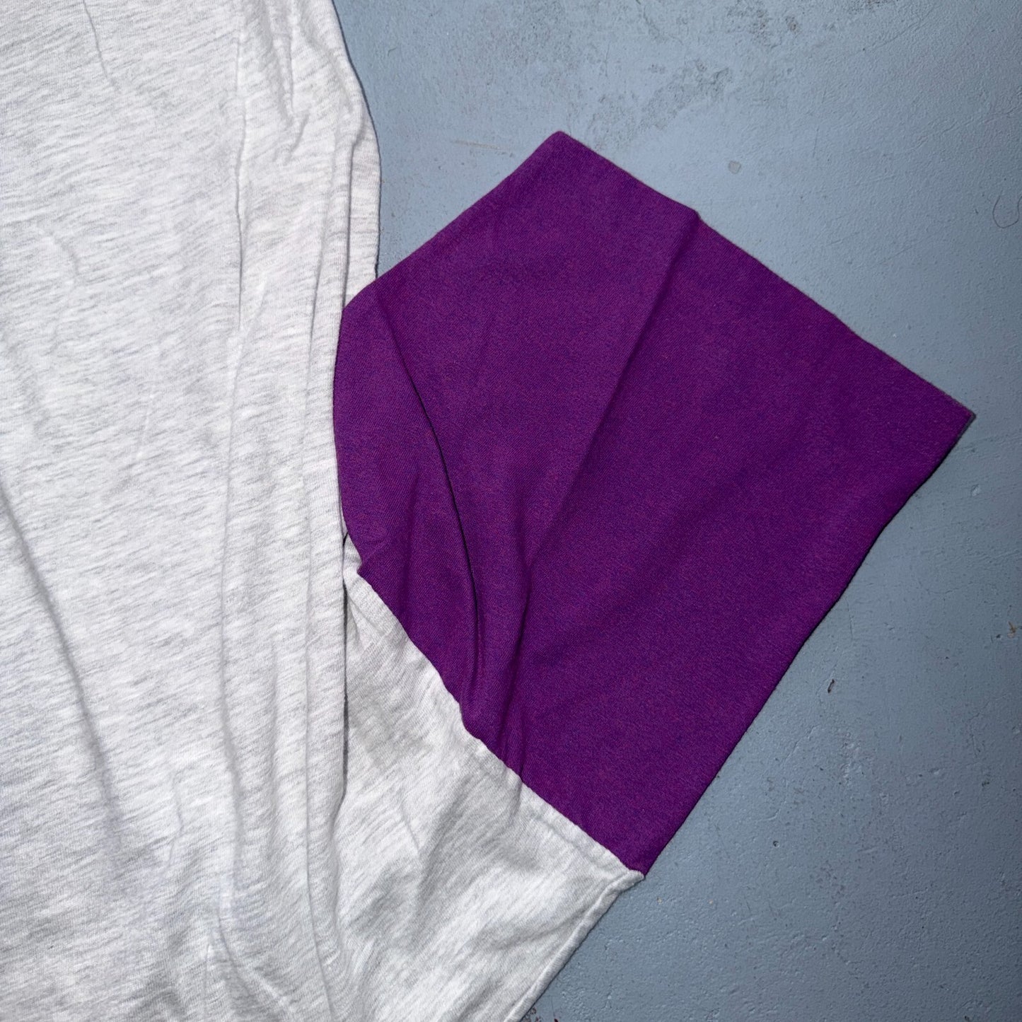 Vintage NOT A Morning Person Monster T Shirt Purple Sleeves 90s XL Funny Humor