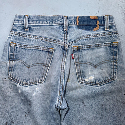 Levis 501 Vintage 90s USA XX Straight Leg Jeans Blue Light Wash 29x32 Act 28x28