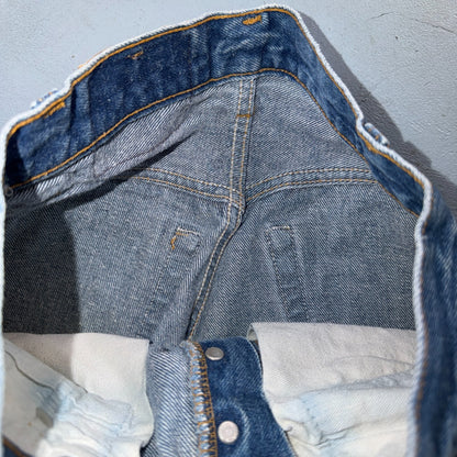 Levis 501 Vintage 80s USA XX Straight Leg Jeans Blue Light Wash 27x34 Act 25x29