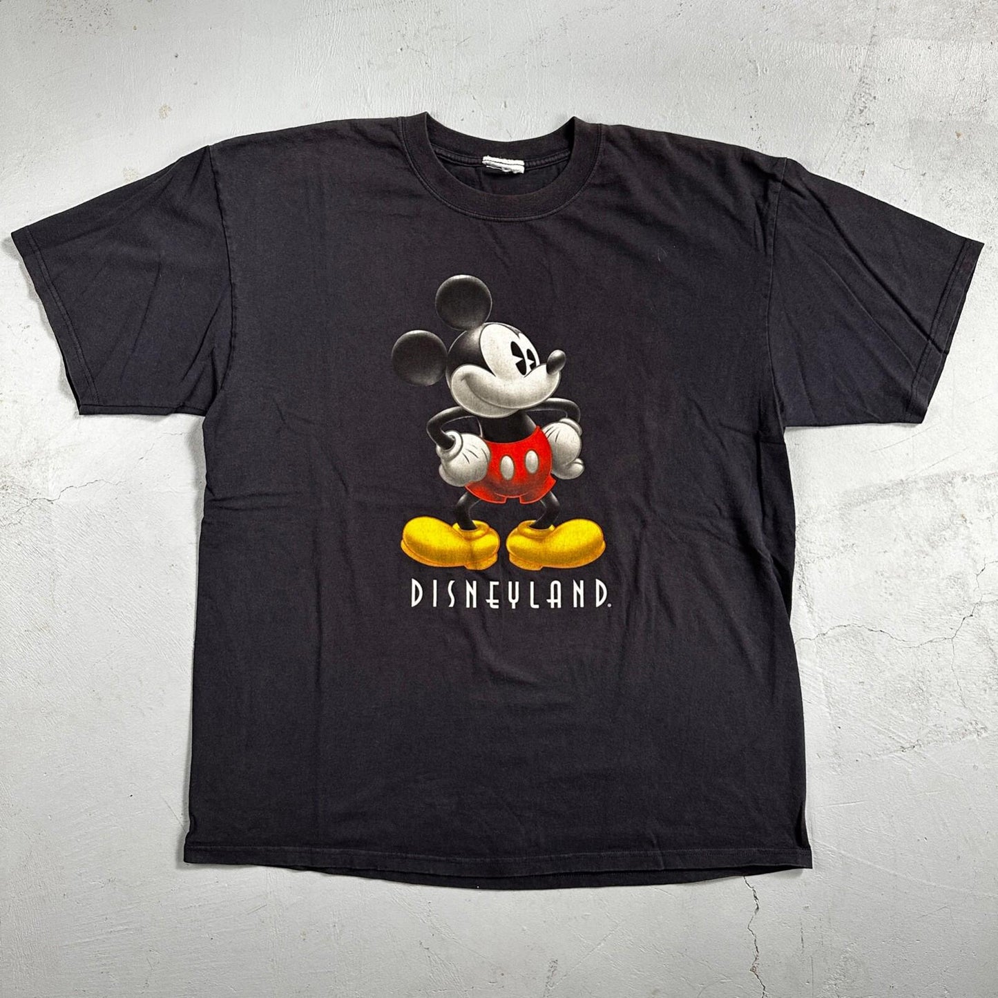 Disney Mickey Mouse Disneyland VTG T Shirt 90s Y2K Navy Blue Fun Cute Teacher