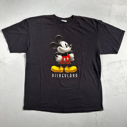 Disney Mickey Mouse Disneyland VTG T Shirt 90s Y2K Navy Blue Fun Cute Teacher