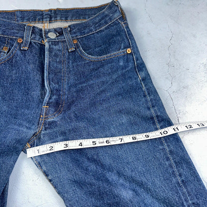 Levis 501 Vintage 80s Redline Selvedge USA XX Jeans Dark Wash 27x34 Act 25x31