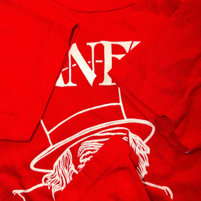 Ebenezer Scrooge 1980s VTG T Shirt 80s Red Movie Promo Money Graphic Christmas