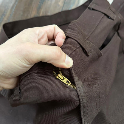 VTG Levis 517 Lot 2 Blue + Brown Polyester Pants Black Gold Tab 34x30 Act 32x28