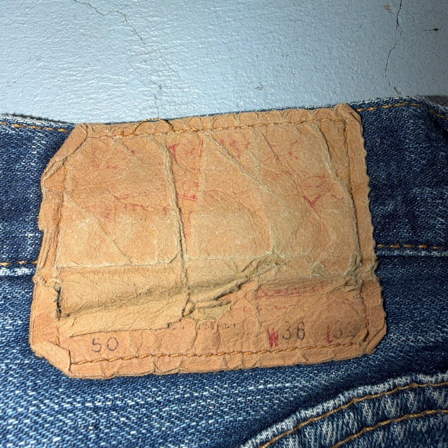 Levis 501 Big E Vintage 60s Redline Selvedge USA XX 1960s Jeans 36x32 Act 34x28