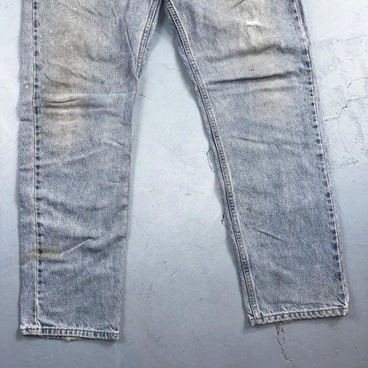 Levis 505 Vintage 90s Mexico Orange Tab Jeans 38x32 Blue Light Wash Act 36x30