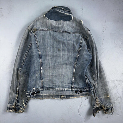 Levis VTG Denim Size 42 Type 3 III Trucker Jean Jacket Thrashed 1970s 70s Patch