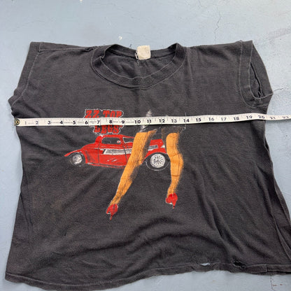 ZZ Top Legs 1983 Promo VTG T Shirt Tank Chop Boxy 80s Music Band Rock Cars Hot