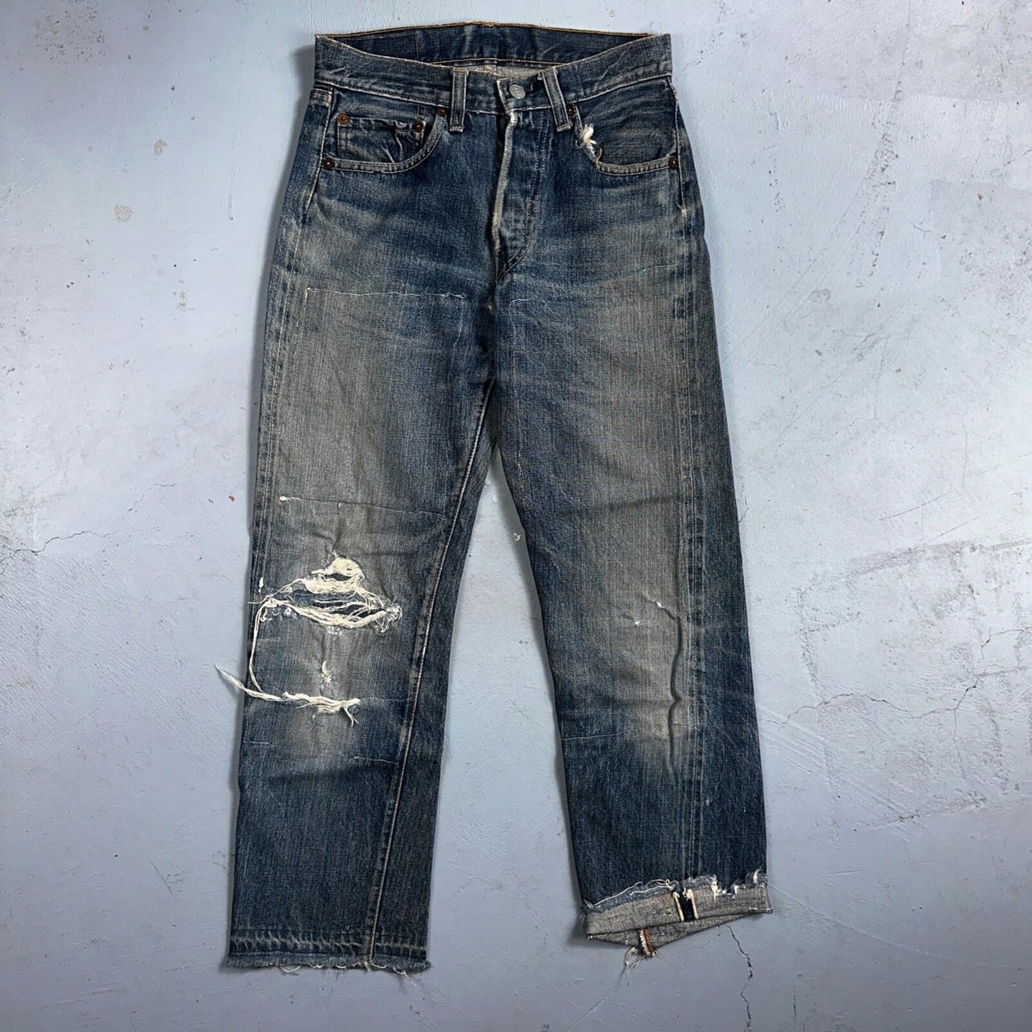 Levis 501 Big E Vintage 60s Redline Selvedge USA XX 1960s Jeans 66 Act 26x25