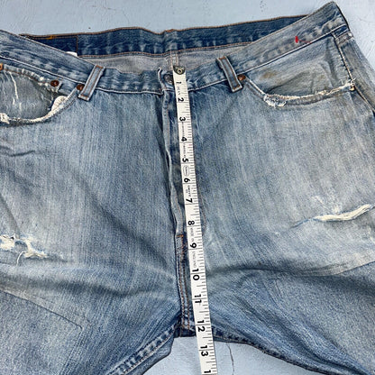 Levis 501 Vintage Y2K XX Straight Leg Jeans Blue Light Wash 38x34 Act 38x32