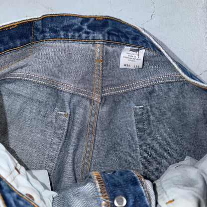 Levis 501 Vintage Y2K 90s XX Straight Leg Jeans Blue Med Wash 34x32 Act 32x30