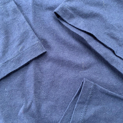 HPD Basic Simple Vintage T Shirt Worker Travel Rap Movie Anime 90s Russell Navy