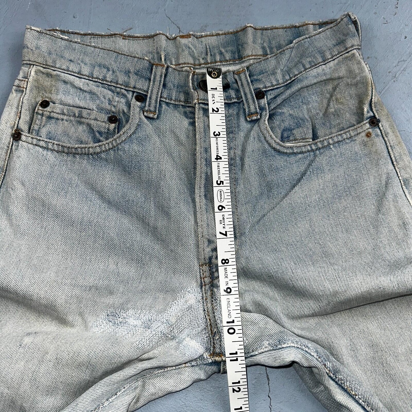 Levis 505 VTG 70s SS Redline Selvedge USA XX Jeans Light Wash Talon Act 29x34