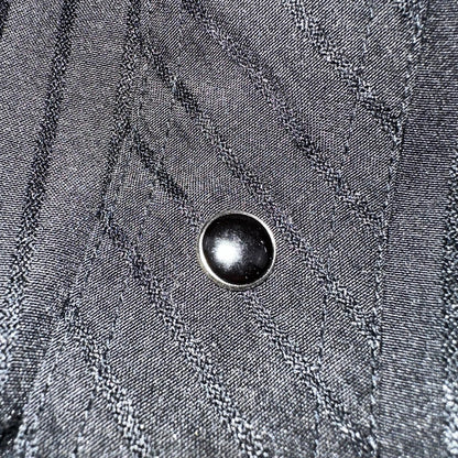 Vintage Wrangler Pearl Snap Shirt Men's Large Black Western 90s Cowboy