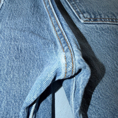 Levis 501 Vintage 90s USA XX Straight Leg Jeans Blue Light Wash 38x34 Act 34x29
