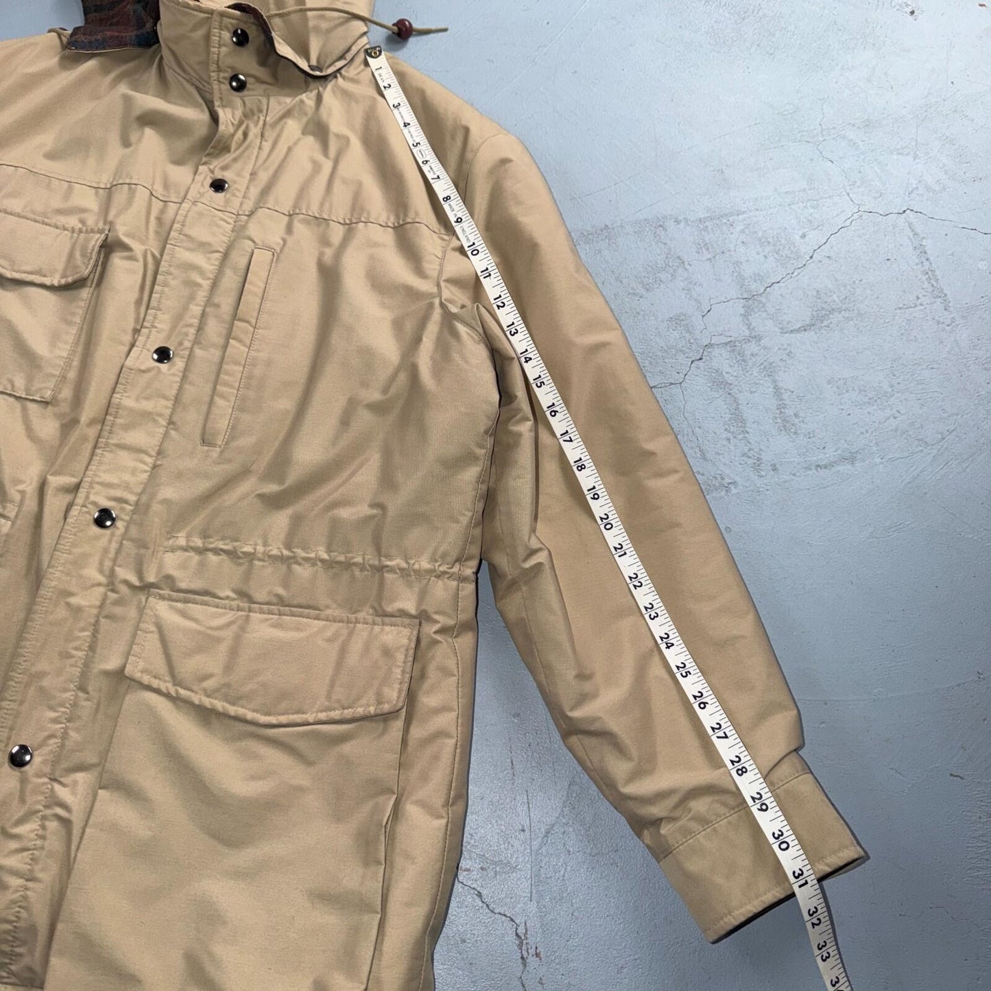 Pendleton Pen West Vintage Tan Beige Thinsulate Jacket Coat Made In USA Size L